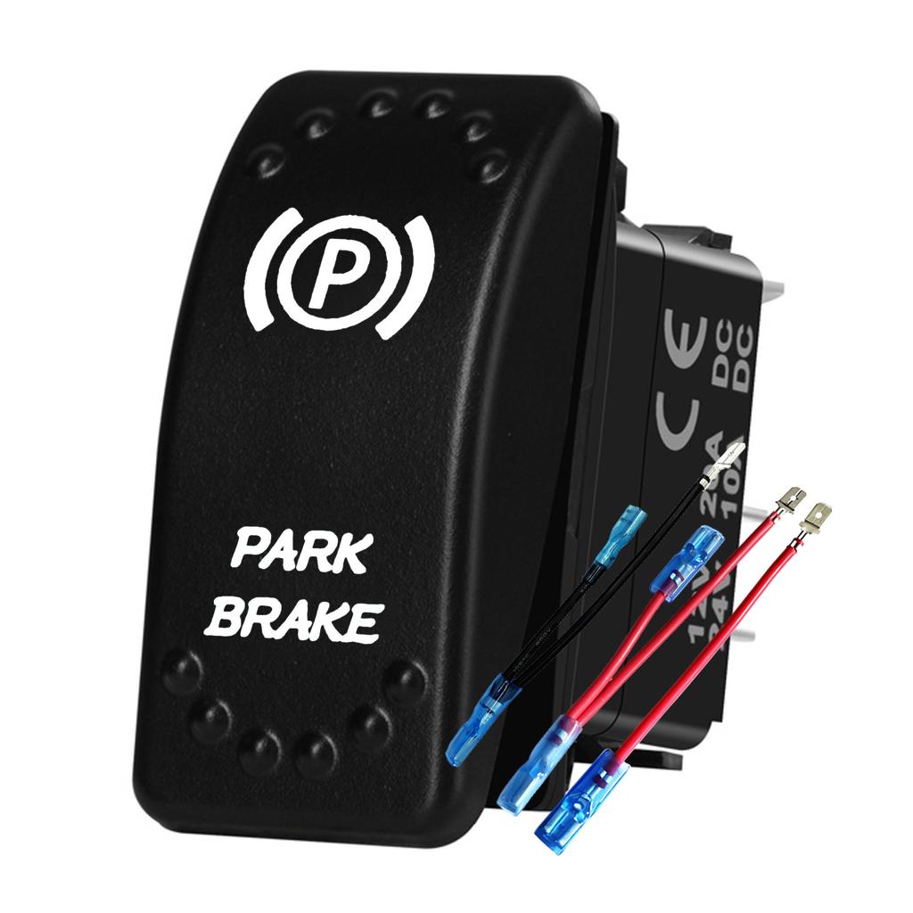 Waterproof White LED Rocker Switch for Light Bar Spot Lights 5P/7P ON-OFF-ON 12V/24V Heavy Duty for Car Boat Truck SUV 4x4 Hilux