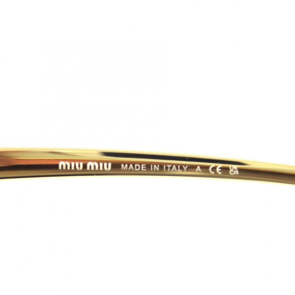 Excellent MIUMIU sunglasses Teardrop eyewear gold Women SMU A56 Used