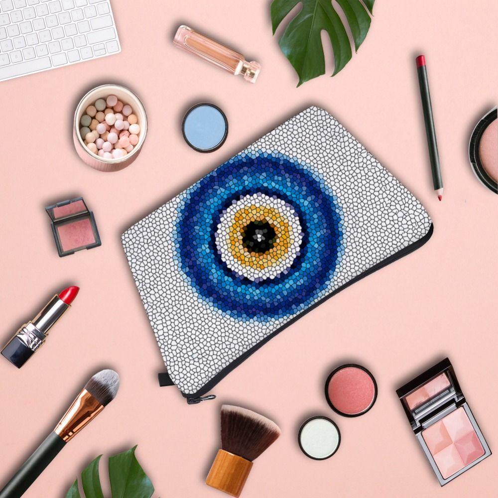 Eye Print Large Capacity Wash Pouch Toiletry Bag Korean Storage Bags Cosmetic Bags Women Clutch Bag