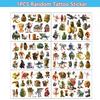 Abstract Tung Tung Sahur Animal Tattoo Stickers Italian Brainrot Funny Temporary Waterproof Tattoos Arm Decals Kids Party Gift