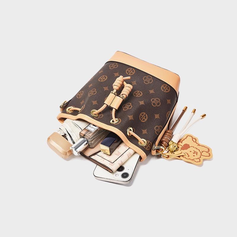 Foreign style bucket bag women's 2025 new bag, premium messenger bag women's commuter handbag, large-capacity shoulder bag