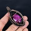 Ruby Zoisite Pendant Gemstone Jewelry, 999 Copper Wire Wrapped Handmade Pendant, Latest Design Jewelry