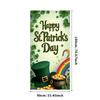 St Patricks Day Backdrop Banner Leprechaun Hat Shamrock Party Background Celebration Photography Props Event Supplies Decoration