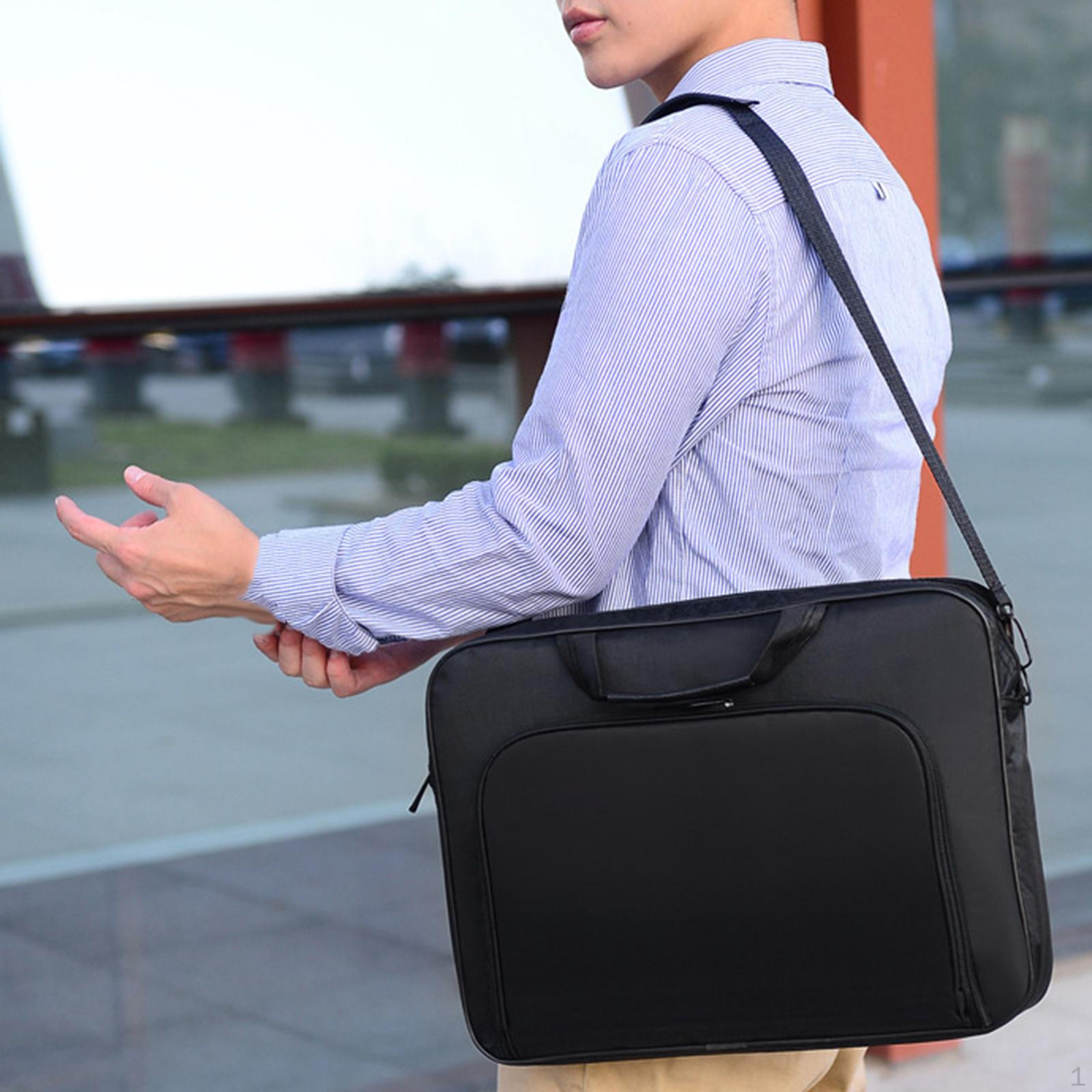 

Сумка для ноутбука, чехол для переноски, классическая, премиальная, большая нейлоновая наплечная сумка-саквояж для мужчин и женщин 15.6inch 41cmx30cm