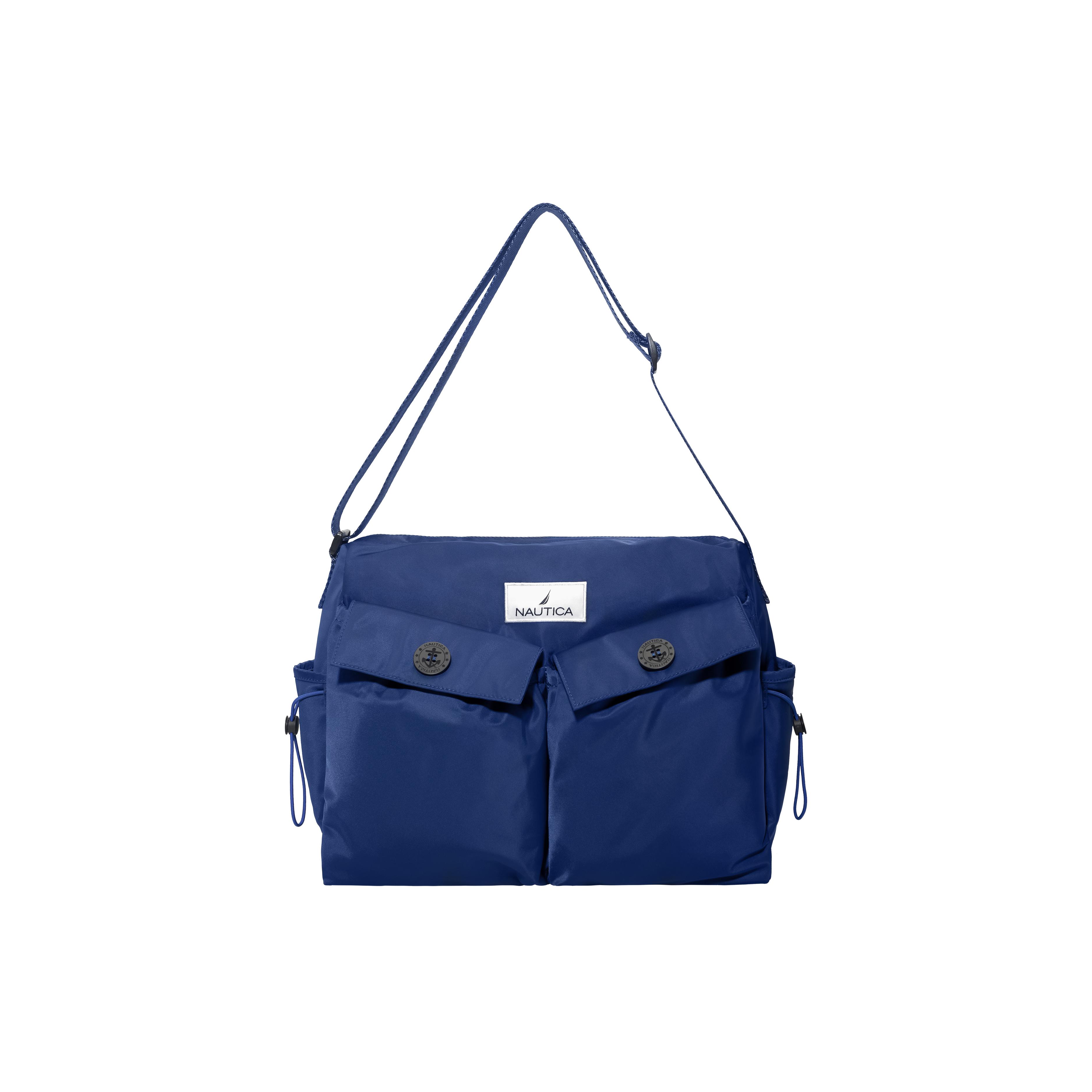 

New NAUTICA Nylon Shoulder Bag Regular Unisex Royal Blue NA240021M-534 35.1*11.9*25.9CM
