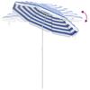 Garden Sun Umbrella 170T Polyester Blue and White