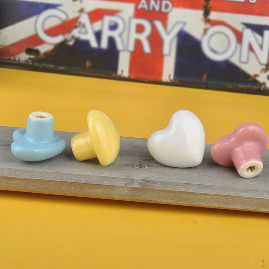 

Ceramic Door Drawer Bin Handle Pull Knob Hardware рожевий