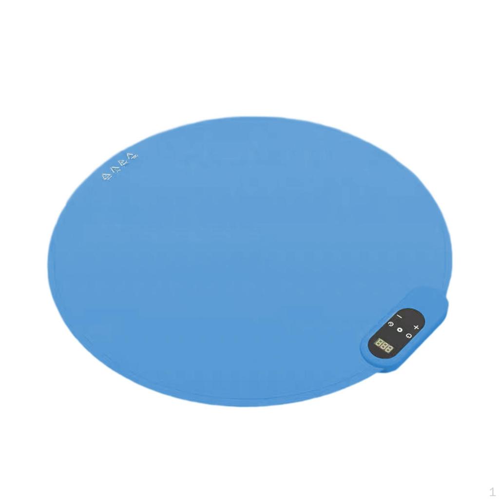 Food Warming Mat Multipurpose Silicone Electric Tray for Gatherings Beige