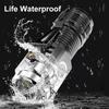 Mini 3LED Flashlight With Pen Clip,Night Walking,Portable Brightness,Rechargeable Waterproof Emergency Spotlight Outdoor Torch