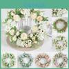 Elegant 40cm Artificial Rose Peony Flower Wreath With High Realistic Appearance