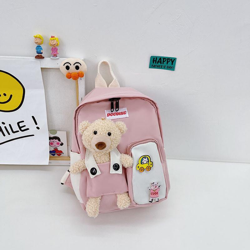 Charming Animal Design Boy's Backpack Durable Nylon Medium-sized Travel Backpack For Kids