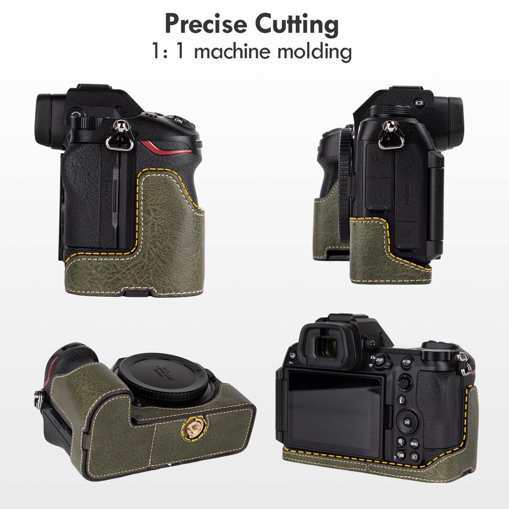 VOVMOEYA Half Case for Nikon Z6III Mirrorless Dedicated Body Case for Nikon Z6III Half Cover for Nikon Z6III Camera Half Base Case with Screw Hole and