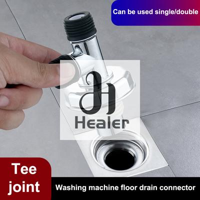 Downpipe Washing Machine Deodorant Three Head Through Drain Pipe Floor Drain Special Joint Deodorant Overflow Three-way Shunt