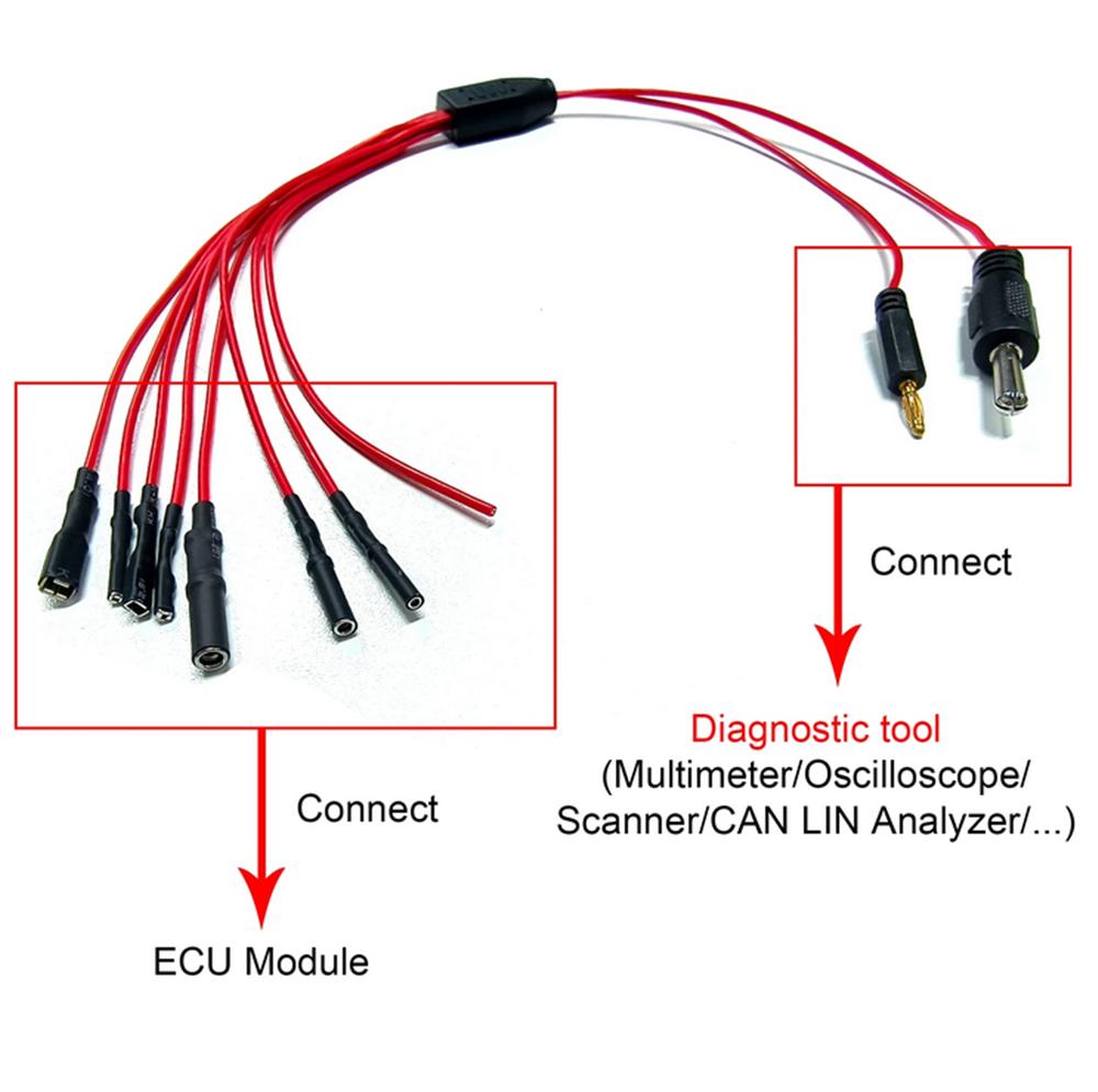 Jumper Wire ECU Cable Tool for Multimeter and Oscilloscope Test