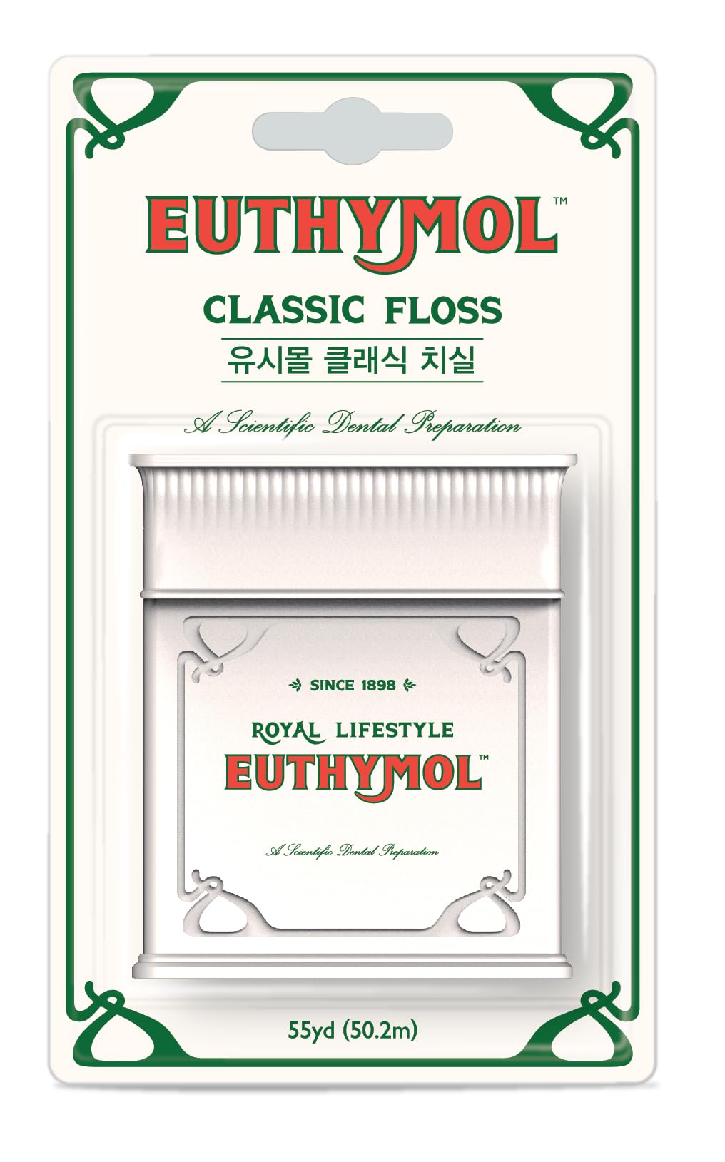 Japanese EUTHYMOL Classic Floss Dental Flavored [Official Product] Floss, Waxed, 50m,