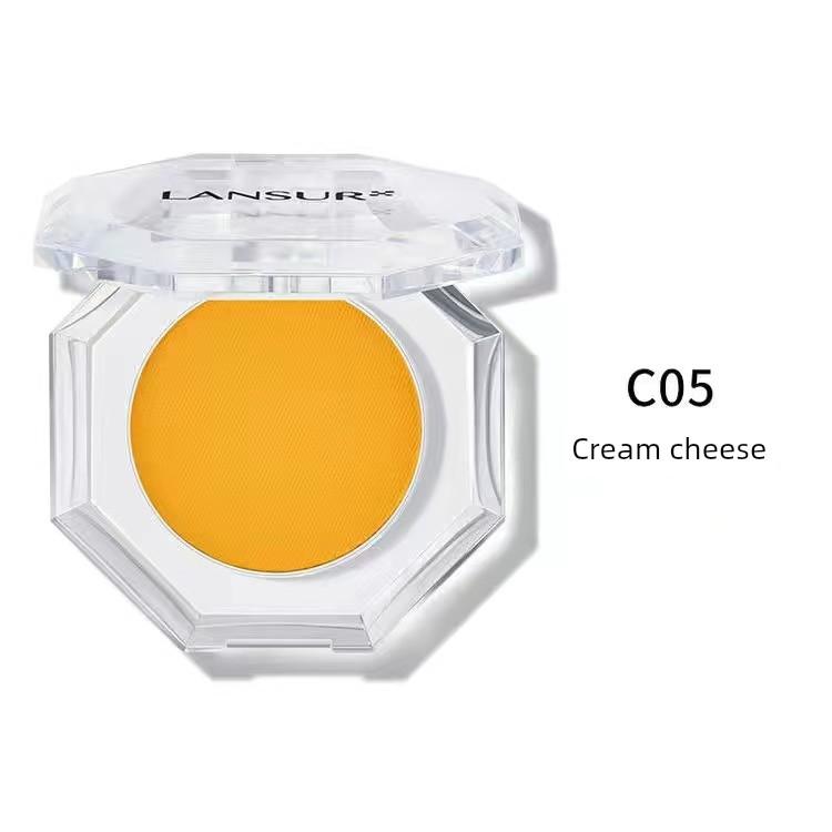 LANSUR Eye Shadow LANSUR Ryujing Gorgeous Eye Shadow Shimmering Powder Shimmer Earth Orange Convenient and Small Student Eye Shadow Plate
