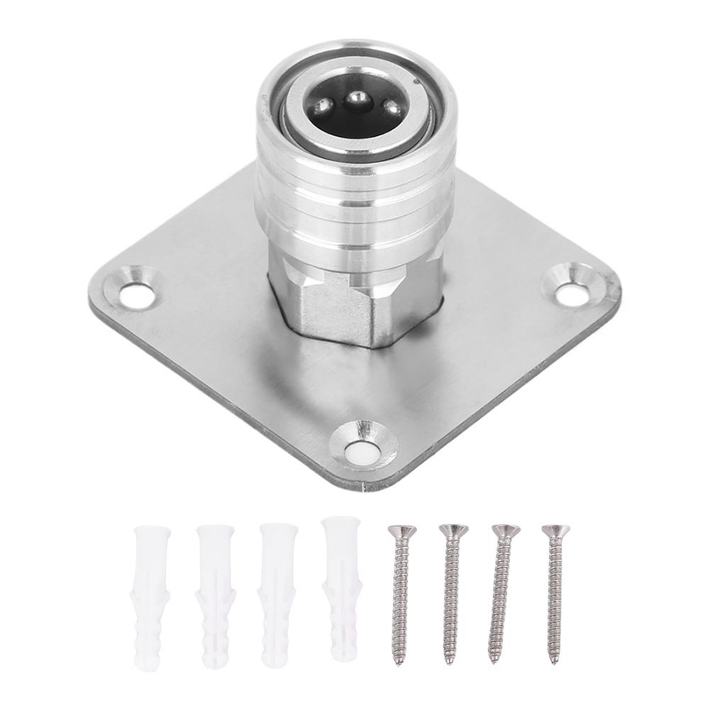 

Настенное крепление для пенной насадки Snow с быстроразъемным соединением 1/4, стойка для пистолета-распылителя высокого давления из нержавеющей стали, держатель для водяного пистолета-распылителя