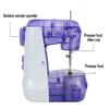 Good-Portable Electric Sewing Machines Household Sewing Machine With Light And Speed Control For Beginner DIY Sewing EU Plug