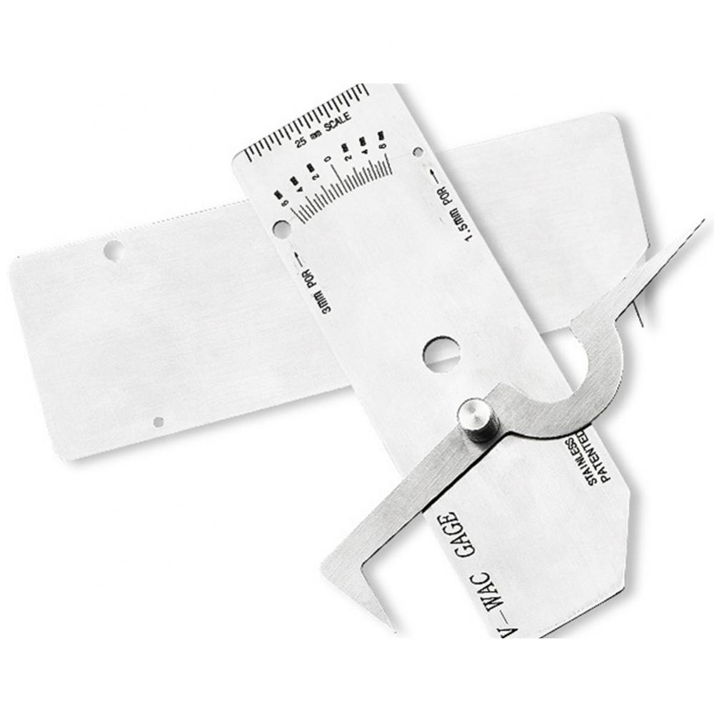 Stainless Steel Ruler V-WAC Metric Size Single Weld Gauge Imperial Ruler Measure Tool