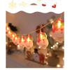 Weihnachtsbeleuchtung String Weihnachtsmann Schneemann Batteriebetriebene Girlande LED Weihnachtsdeko Licht Party Neujahrsdeko