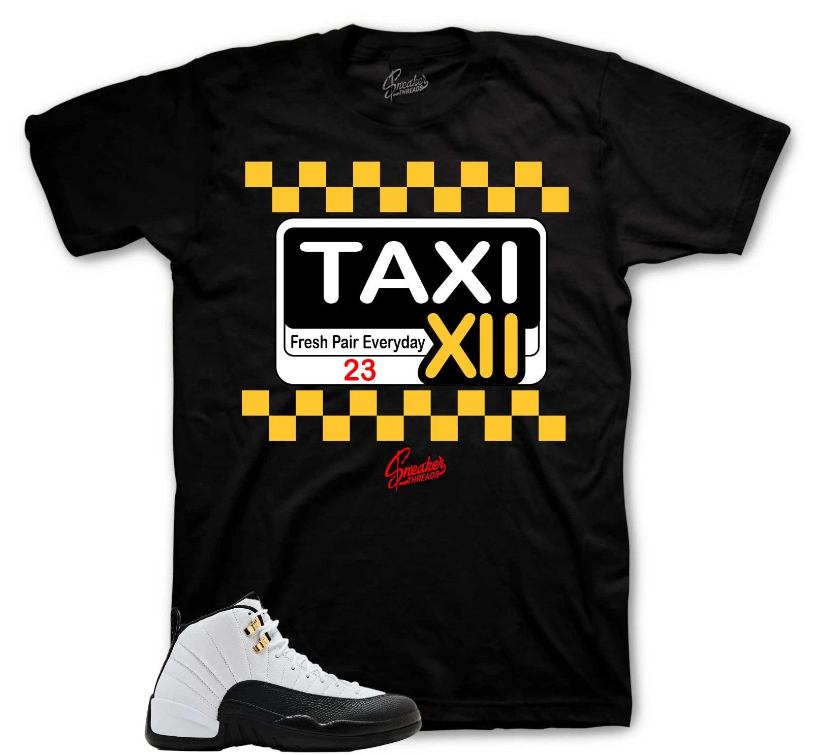 

Shirt To Match Retro 12 Taxi Sneakers AJ12 Outfit - Service Sneaker Tees 3XL