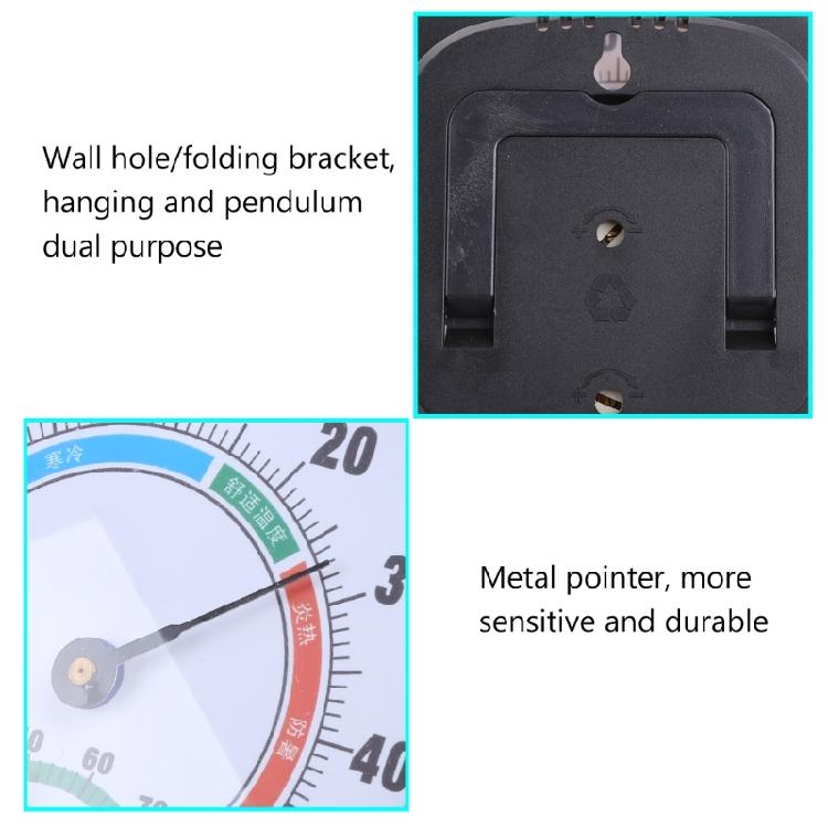 Humidity Gauge Temperature Monitor Analog Indoor Outdoor Thermometer Hygrometer