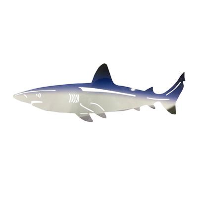 Shark Metal Wall Art Decor Shark Metal Outdoor Hanging Ornament Home Nautical Decor Ocean Art Fish Patio Decoration Pendant