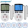 LCD Digital Thermostat Timer Socket EU/US/FR/UK/AU Temperature Controller Outlet with Timer Switch Cooling Heating Sensor