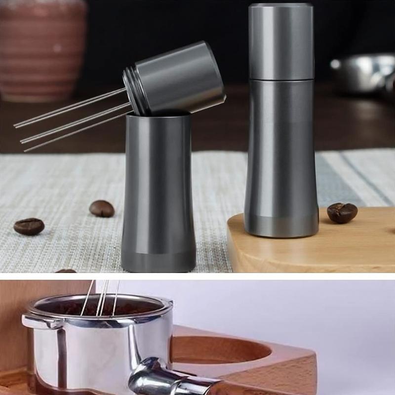 Stainless Steel Coffee Tamper Espresso Coffee Stirrer Needle Coffee Powder Distributor Hand Stirrer Tool for