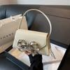 Spring and Summer Fashionable Bow Decoration Crossbody Bags For Women‘s Luxury Designer Solid Color PU Leather Shoulder Handbags