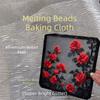 5Pcs Fuse Beads Silver Glitter Baking Cloth Strawberry Beads Heat-resistant Paper  Fusion Beading