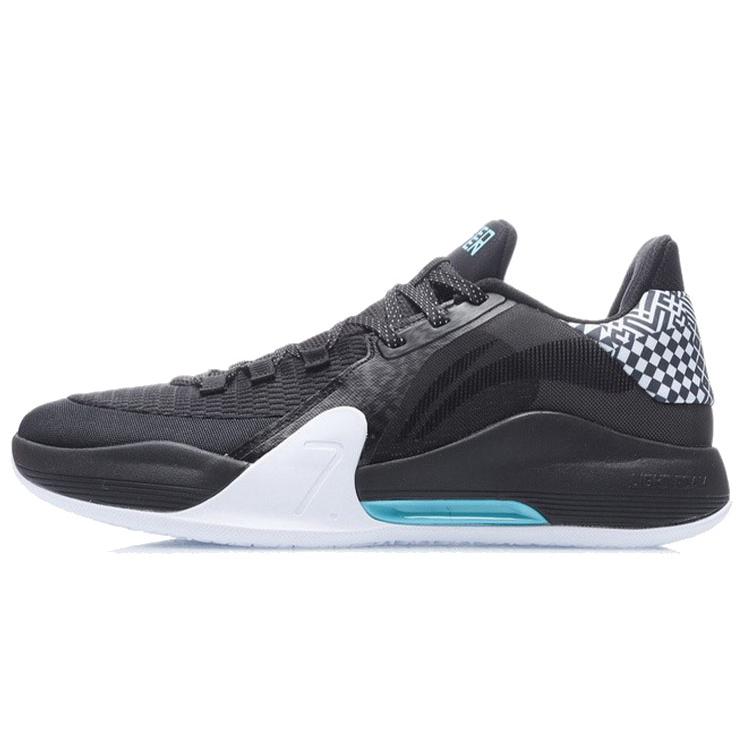

New LiNing Speed 7 Rebound Cushioning Low Top Performance Basketball Shoes Unisex Black ABPR007-5 46