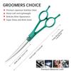 7.0 Inch Color Double Tail, Split, Pet Scissors, Pet Curved Scissors Practice Cutting