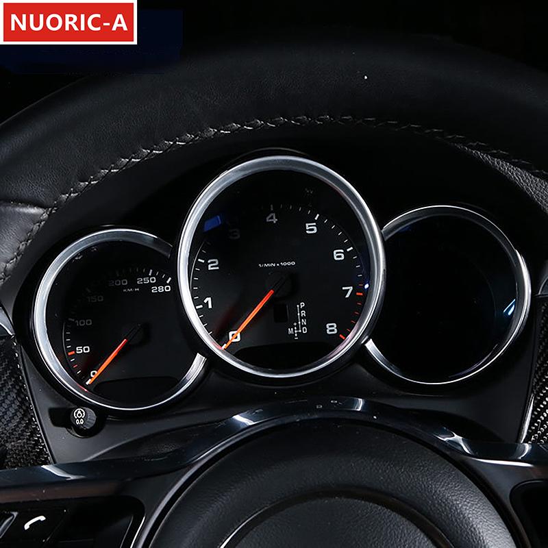 For Porsche Macan 2014- Car Styling Center Console Dashboard Frame Decorative Trim Automotive Interior Accessories Stickers