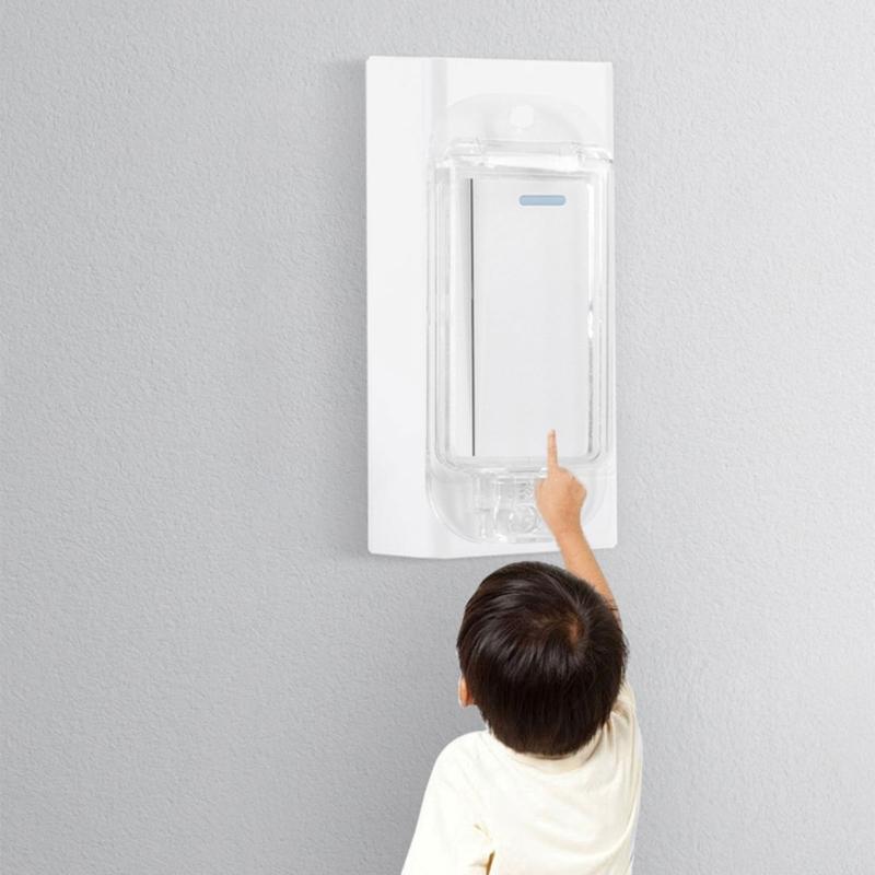 Plastic Light Switches Guard Cover Replacement Rocker Switches Cover Home Protections Wall Switches Guard Simple Installation