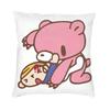 Cartoon Gloomy Bear Square Throw Pillow Cover Decoration D Two Side Printing Cushion Cover for Living Room