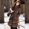 Women's Puffy Long 90% Duck Down Hooded Coat