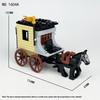 1604A Beast King Prison Car Black War Horse Small Granular Cage Model Children'S Assembled Building Block Toy Carriage Prisoner