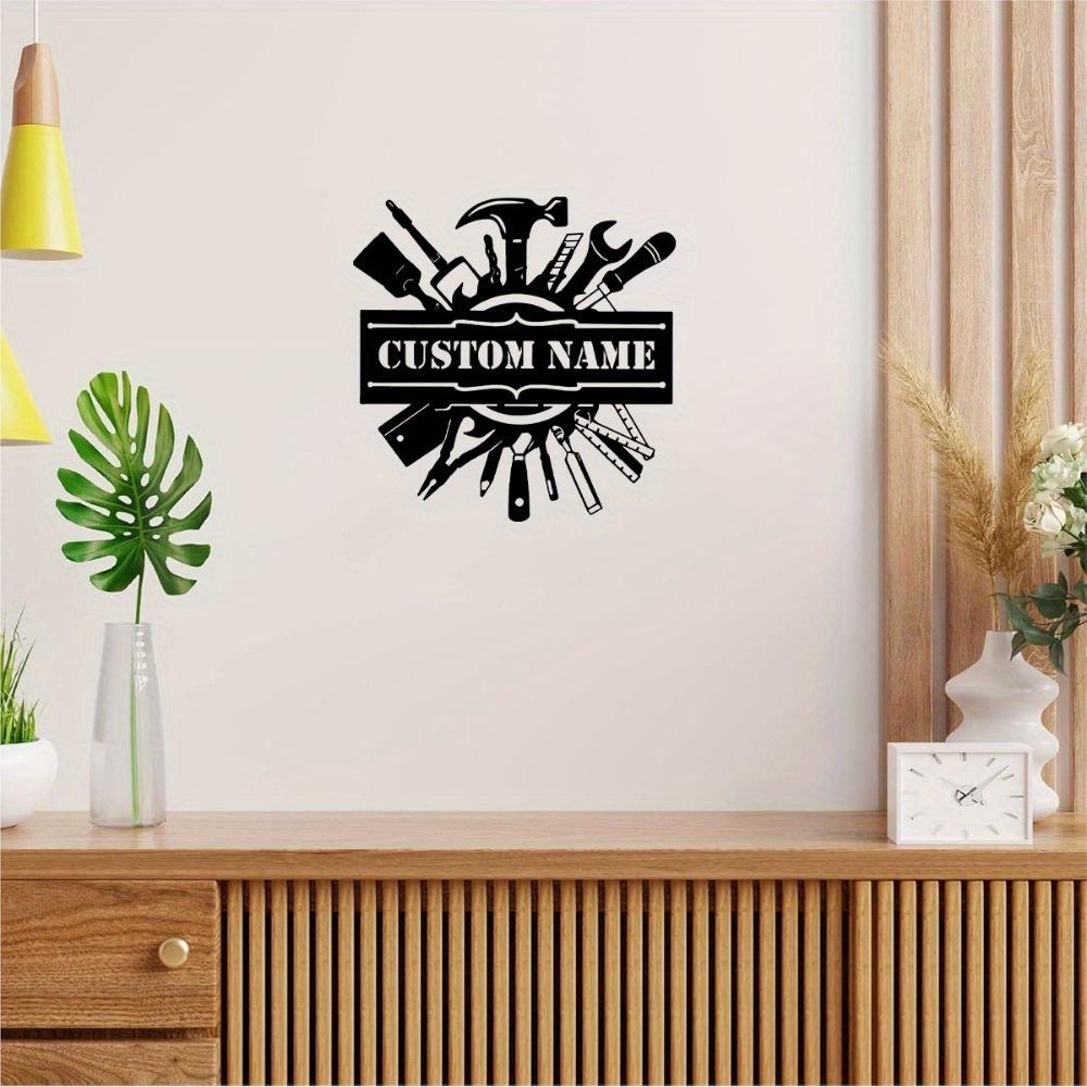 Metal Wall Art Custom Garage Nameplate Handmade Home Decor Vintage Sign Welding Gift for Men