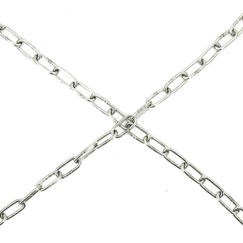 HAISIDIKE HK-357 Catena Antifurto a Maglia Lunga in Acciaio Inossidabile 304