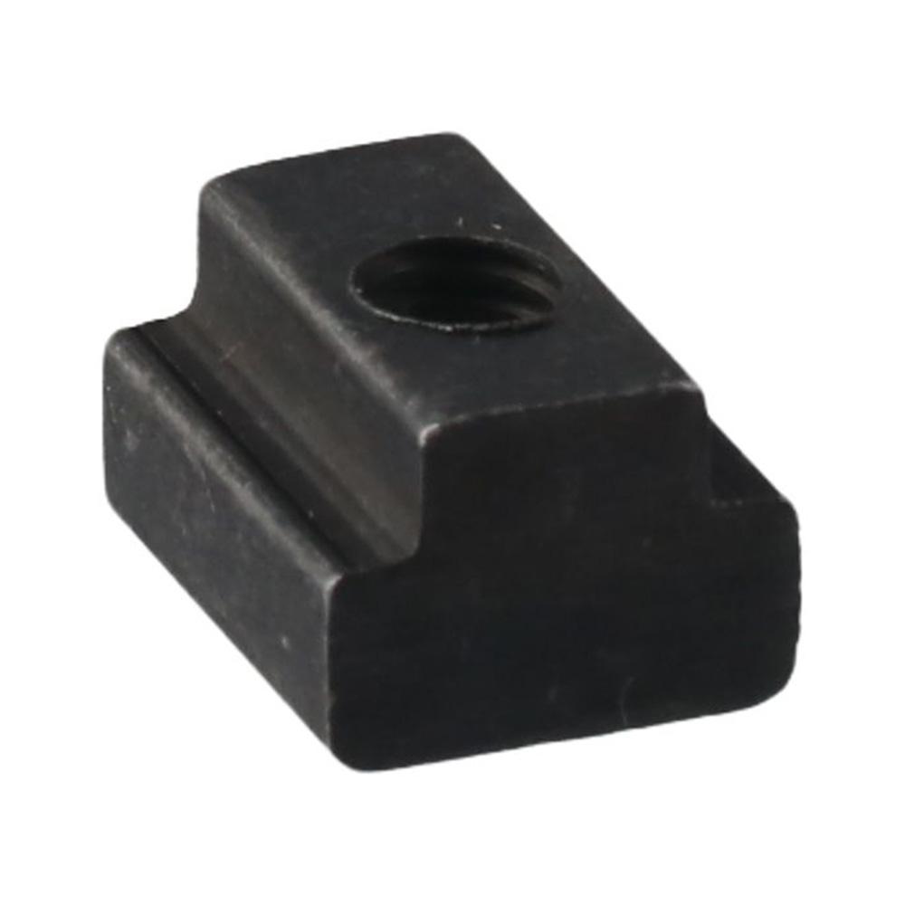 10Pcs Durable M6 M8 M10 M12 T Slot Nuts Carbon Steel Black Oxide Finish Tapped Through Slot Nuts Furniture Nuts