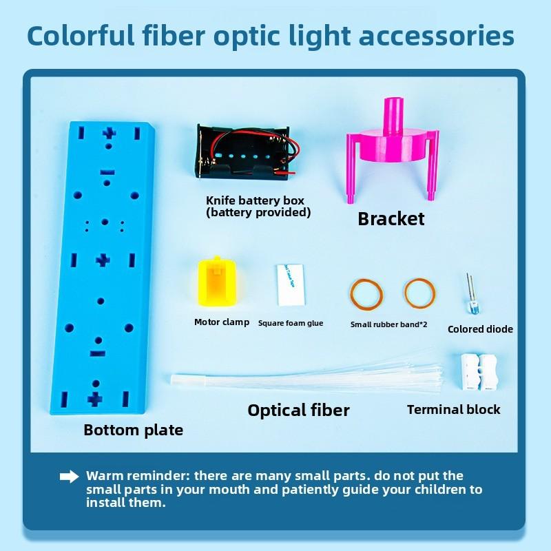 Science Experiment Diy Color Fiber Optic Lamp Kit For Childrens Stem Learning