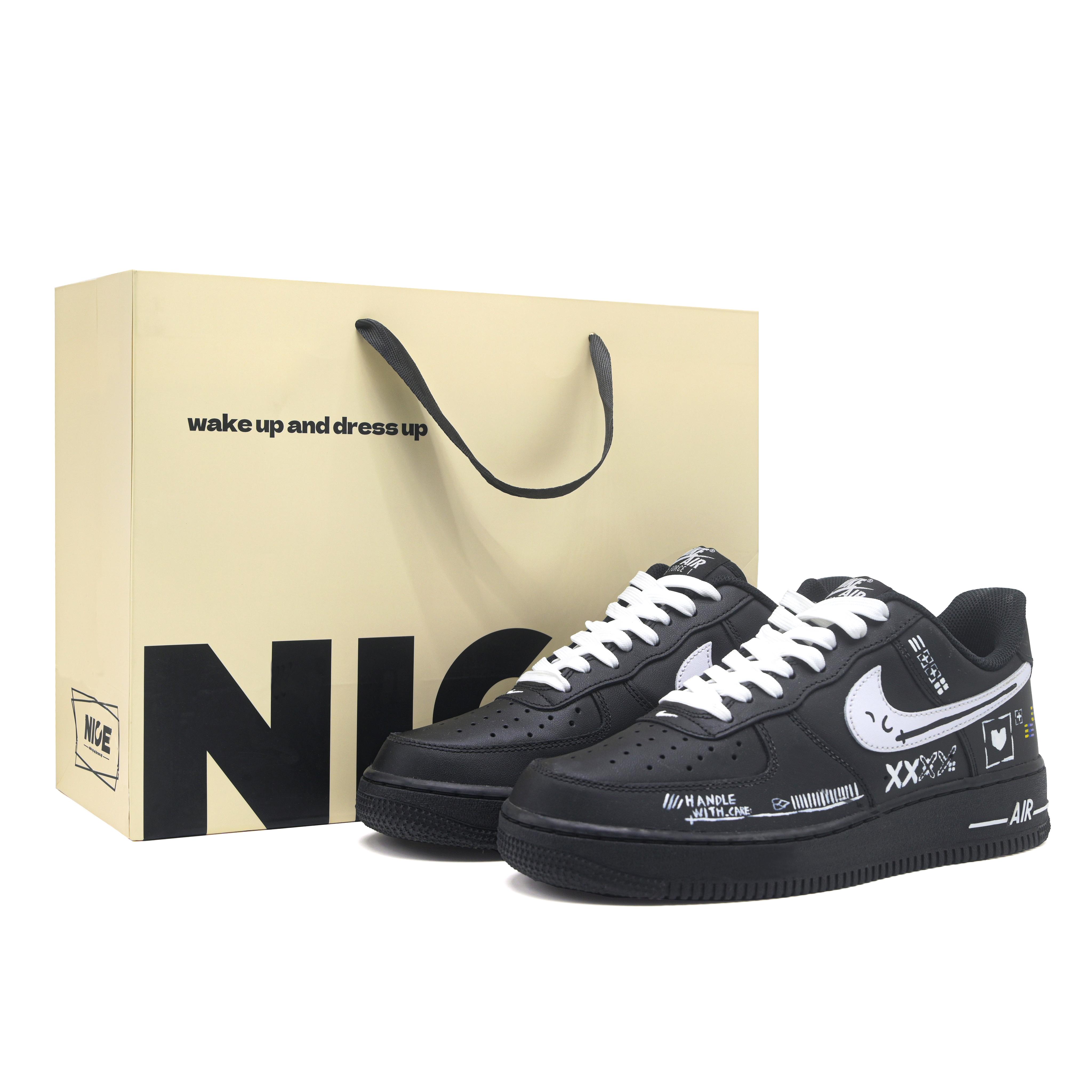 

Nike Air Force 1 CSGO Print Collection Cushioning Lightweight Low top Skateboard Shoes Unisex FZ0627-010(Team241-CSS-BOX) 38
