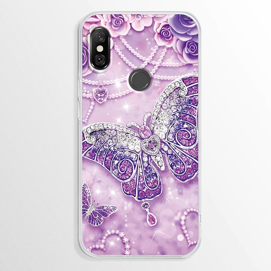 Funda para Xiaomi Redmi Note 6 Pro Mármol Transparente Suave TPU Cubierta Trasera Para Xiaomi Redmi Note 6 Note6 Pro Funda de Silicona Parachoques Fundas