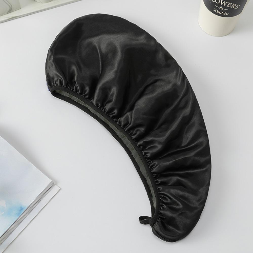 Quick Dry Hair Drying Cap Double Layer Satin Bonnet Luxury Hair Towel Women Hair Wrap