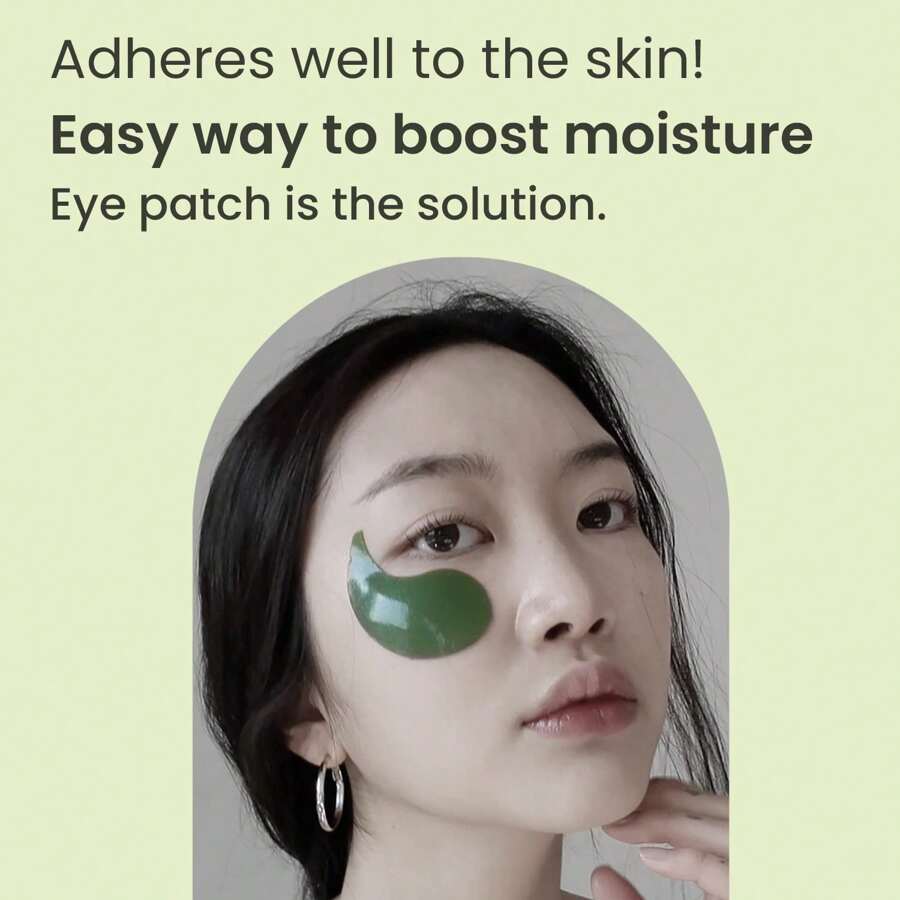 heimish Matcha Biome Hydrogel Eye Patch 1.4g(60pcs) - Anti Aging Under Eye Patches, Hydrating, Firming, Calming & Soothing Eye Mask With Matcha