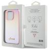 Guess Guhcp15Lpsairsp Iphone 15 Pro 6.1 Różowy/Pink Hardcase Saffiano Iridescent Script