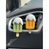 Original Copyright Air Vent Diffuser Stone Ice Cream Cool Cute Aromatherapy Decoration Car Accessory for Girls Perfume Essential Oil