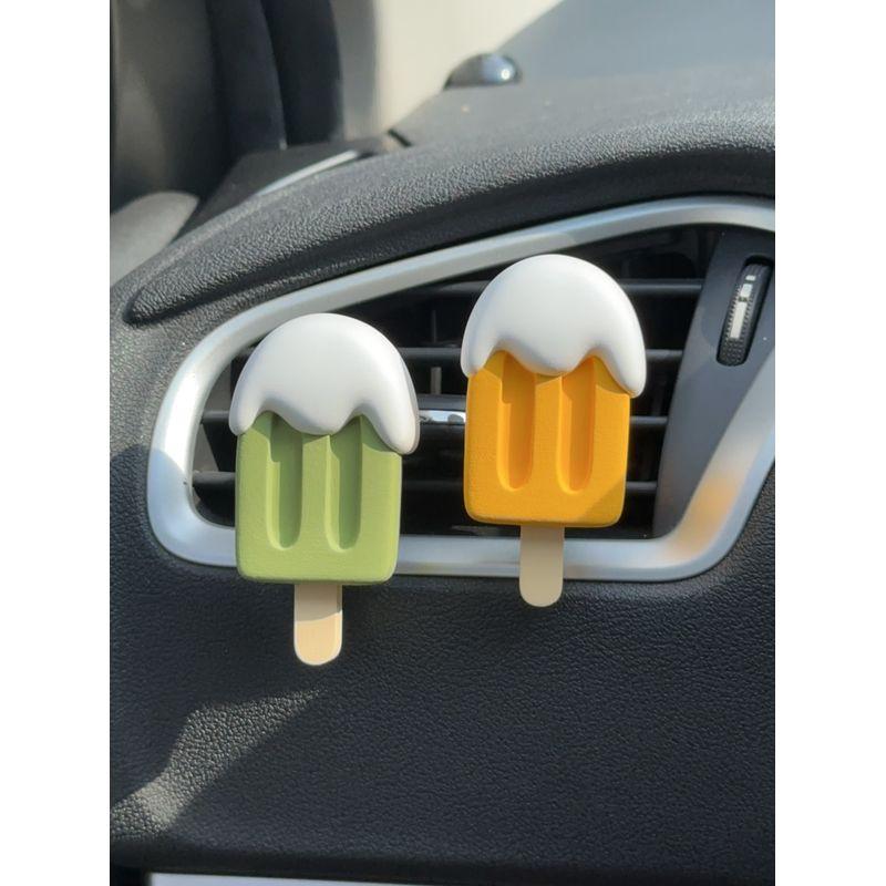 Original Copyright Air Vent Diffuser Stone Ice Cream Cool Cute Aromatherapy Decoration Car Accessory for Girls Perfume Essential Oil