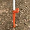 Outdoor Umbrella Ground Stake Base Heavy Duty Plastic Spiral Ground Anchor for Beach Patio Garden Use with Handle for Easy Installation